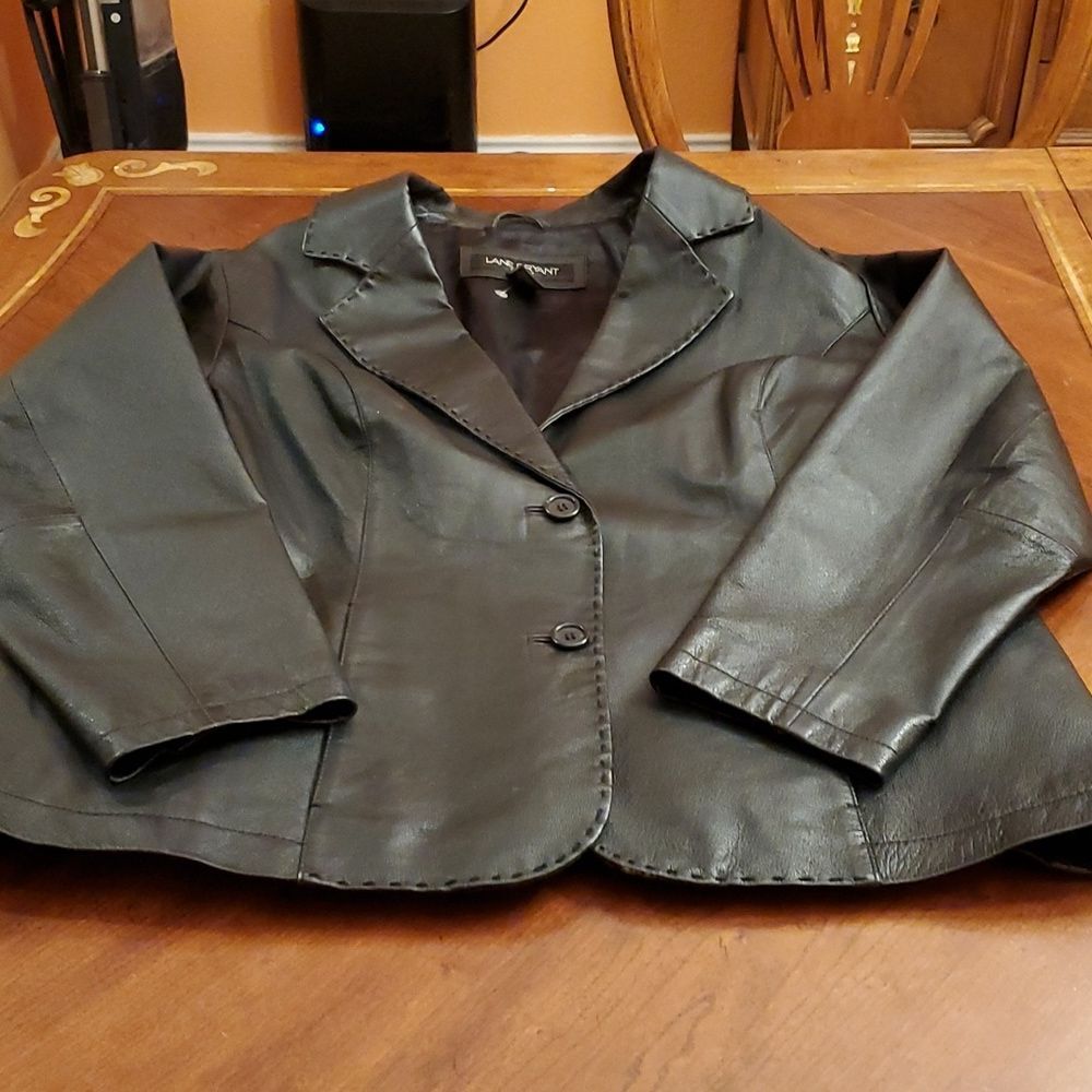 Lane Bryant Genuine Leather Jacket Size 18/20 - Picture 4 of 11